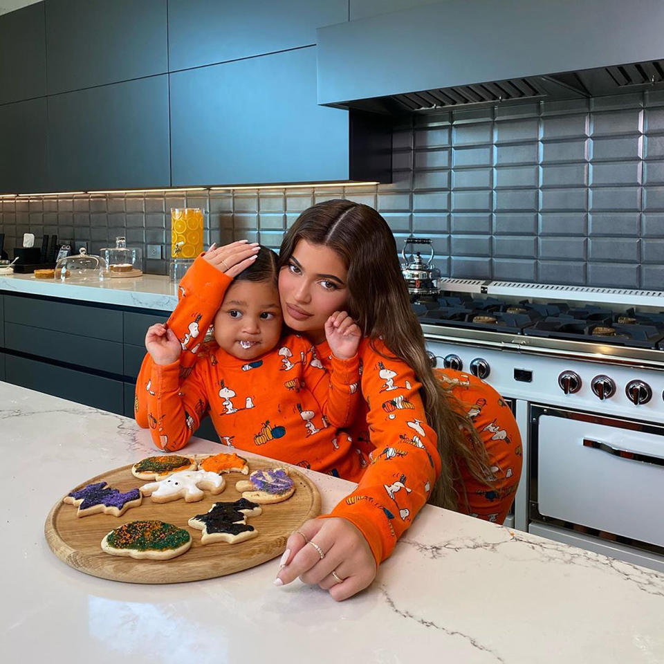 <p>Cookies with Kylie! The <em>Keeping Up With the Kardashians</em> star and her daughter Stormi, 2½, welcomed the spooky season with some <a href="https://people.com/parents/kylie-jenner-daughter-stormi-bake-halloween-cookies/" rel="nofollow noopener" target="_blank" data-ylk="slk:sweet treats;elm:context_link;itc:0;sec:content-canvas" class="link ">sweet treats</a>. Dressed up in matching Snoopy pajamas, the mother-daughter pair snapped <a href="https://www.instagram.com/p/CF-aREAnAeN/" rel="nofollow noopener" target="_blank" data-ylk="slk:this photo;elm:context_link;itc:0;sec:content-canvas" class="link ">this photo</a> of their fun in the kitchen.</p>