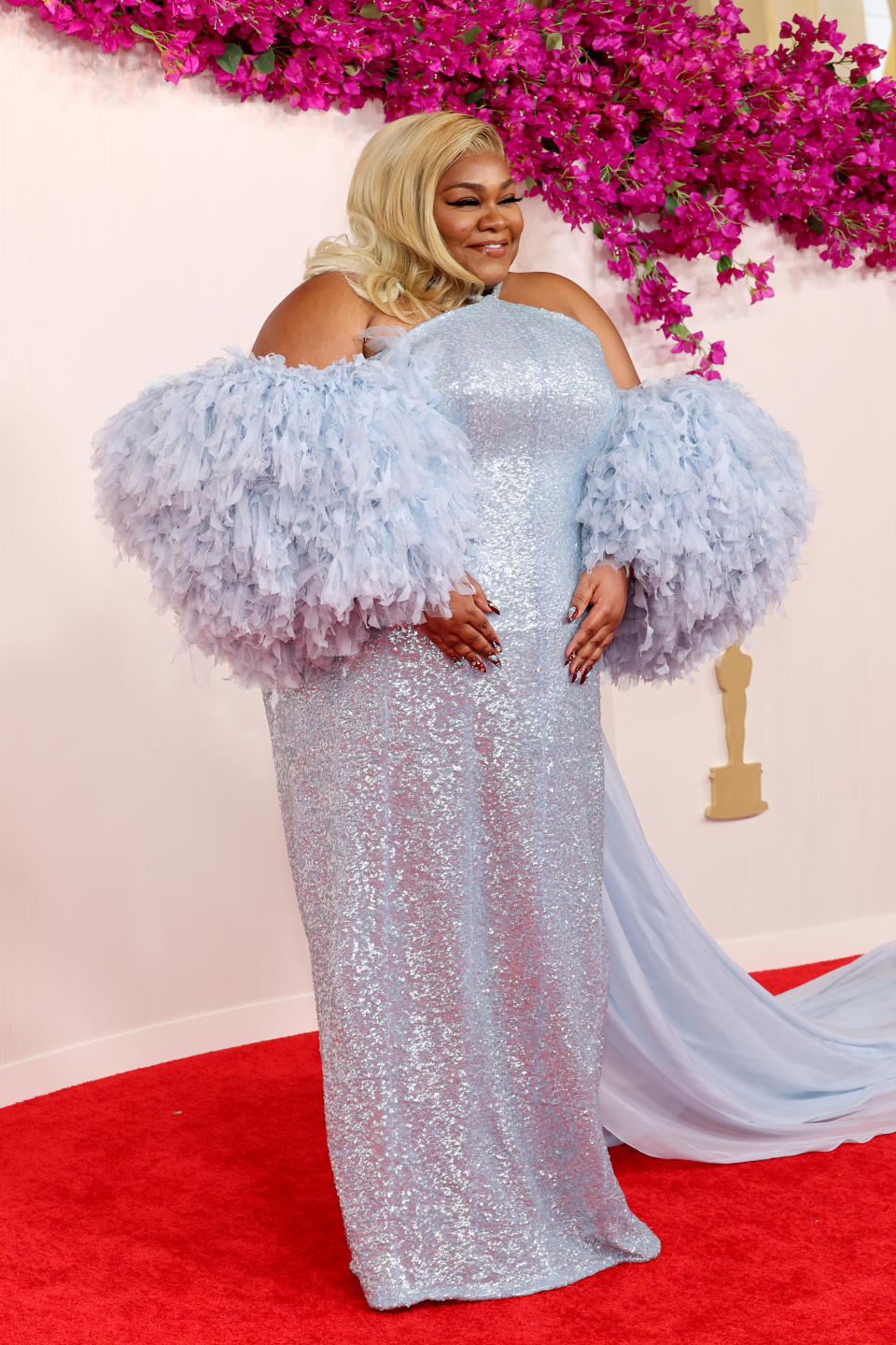 The Holdovers' Da'Vine Joy Randolph looked beautiful in her pale blue gown. Photo: Getty
