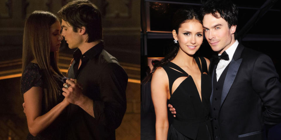 Nina Dobrev and Ian Somerhalder