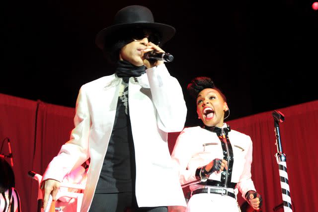 <p>Kevin Mazur/WireImage for NPG Records</p> Prince and Janelle Monáe