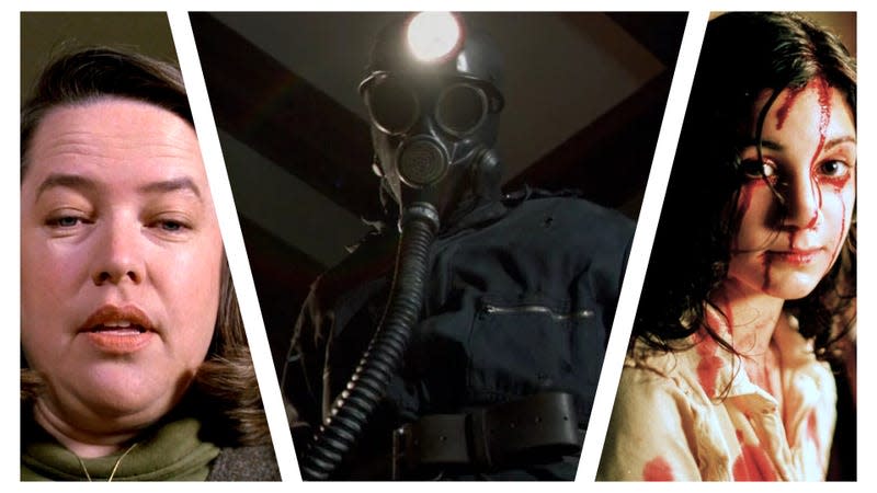 From left: Kathy Bates in Misery (Columbia Pictures); Peter Cowper in My Bloody Valentine (Paramount Pictures); Lina Leandersson in Let The Right One In (Sandrew Metronome)