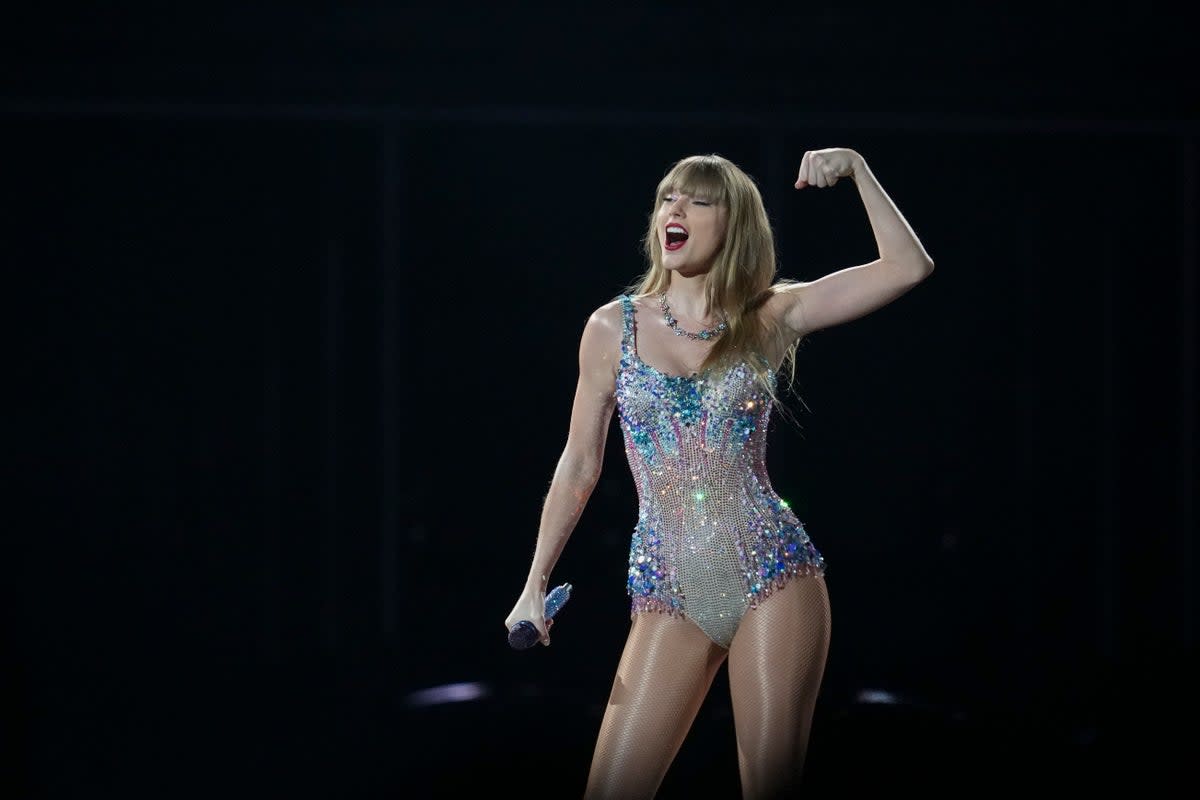 Taylor Swift performs at the Tokyo Dome during her ‘Eras Tour’ on 7 February, 2024  (Copyright 2024 The Associated Press. All rights reserved)