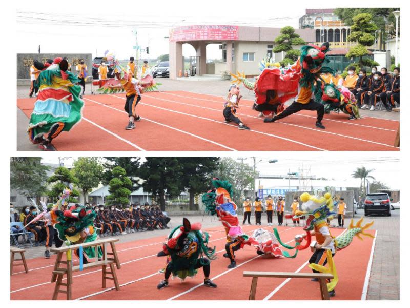 東勢國中奪全國舞獅賽四特優　縣長議員貼紅榜祝賀