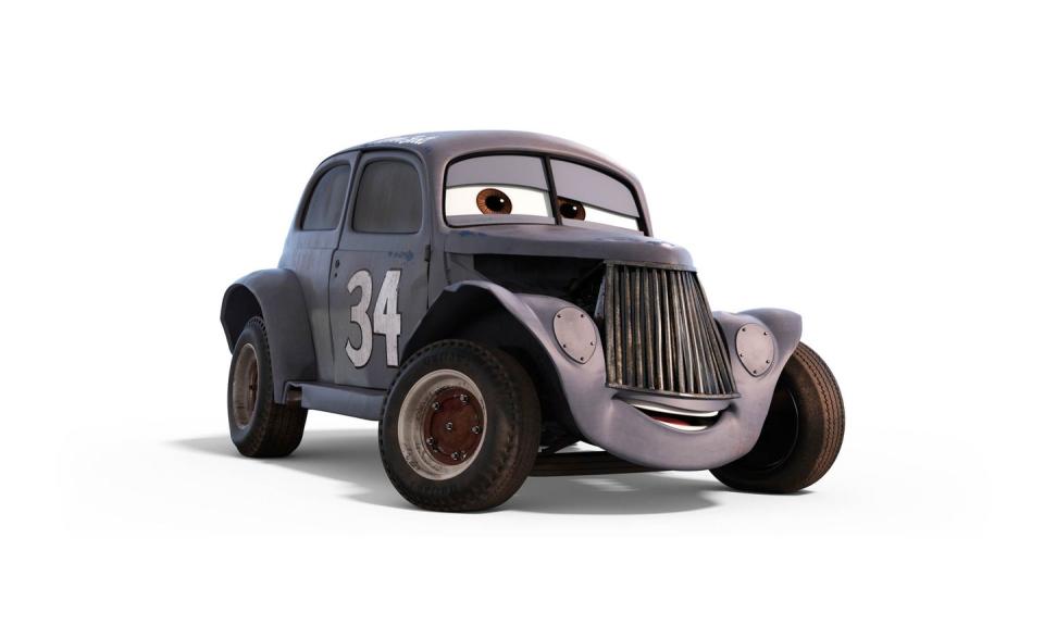 <p>Based on pioneering African-American driver Wendell Scott-the first black man to win a major NASCAR race-River Scott is voiced by <em>The Wire</em>’s Isiah Whitlock, Jr.</p>