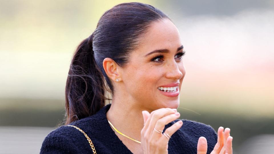 Meghan Markle at the Invictus Games wearing a Celine jacket