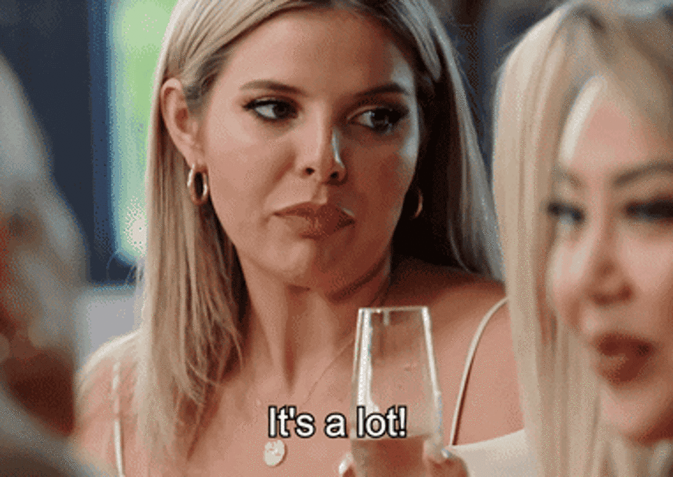 Olivia from "Married at First Sight: Australia" talks about something that's "a lot" during a gathering