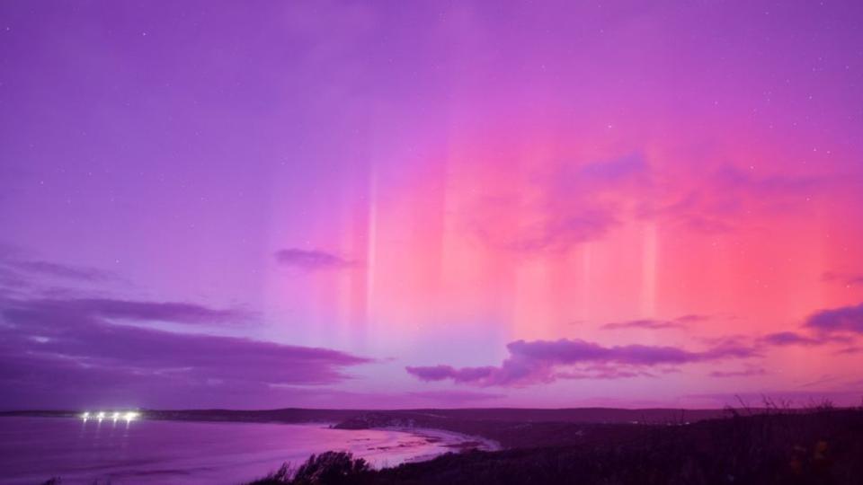 The lights could be seen from all over Australia’s south. Picture: Linda N Irwin-Oak