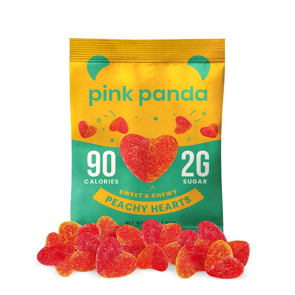 valentine's day candy pink panda sour gummies vegan candy