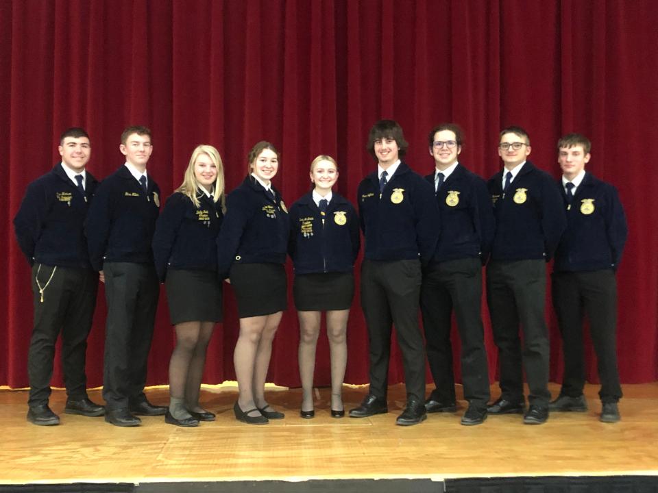 Members of the Hillsdale FFA senior parliamentary procedure team are headed to the state finals in Delaware.
