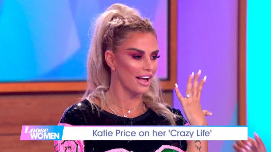 Katie Price is engaged to Kris Boyson (Credit: ITV)