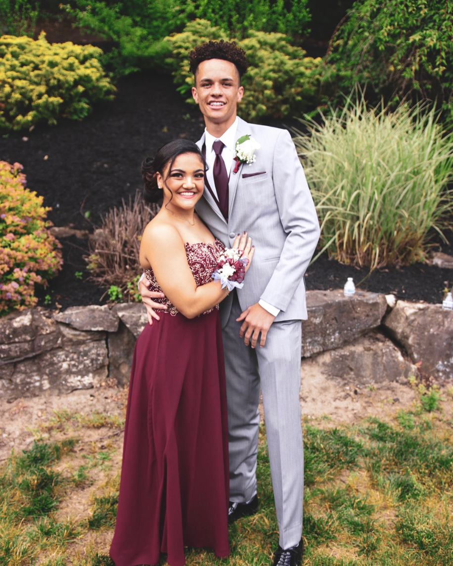 <p>The gymnast ditched her Olympic gold medals for a flowing burgundy dress covered in intricate beadwork. Laurie was straight up *glowing* with her prom date, Randall Anderson, who <a href="https://www.instagram.com/p/BkGLYc5A2bm/?taken-by=lauriehernandez_" rel="nofollow noopener" target="_blank" data-ylk="slk:she's been besties with since kindergarten;elm:context_link;itc:0;sec:content-canvas" class="link ">she's been besties with since kindergarten</a>. </p>