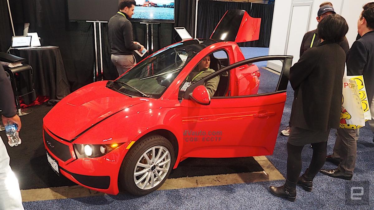 Electrameccanica's Solo is a single-seat EV commuter car