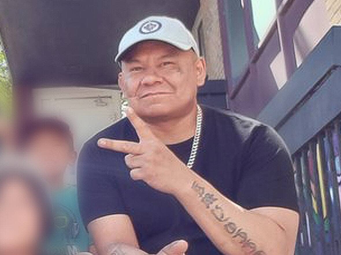 Family has identified Chris Amyotte, 42, as the man who died after being shot by Vancouver police with a bean bag gun on Monday. (Submitted by Samantha Wilson - image credit)