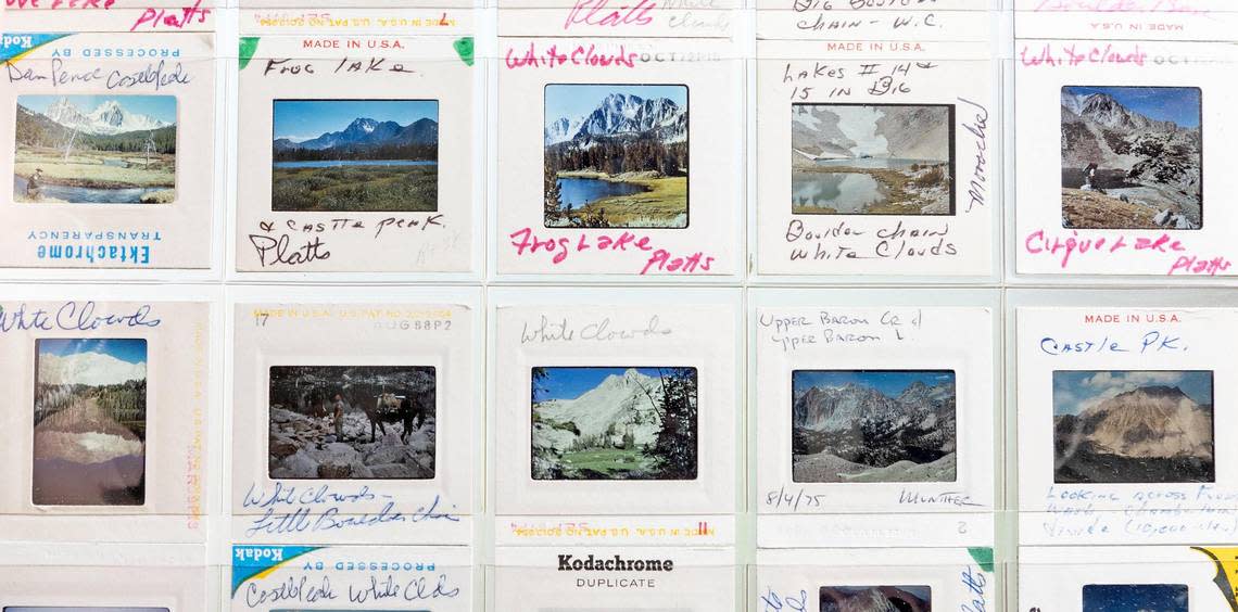 Bill Platts still has sheets of photos he took in the White Clouds while working as a biologist in the late 1960s and early 1970s. During that time, Platts stumbled upon drilling exploration at Willow Lake.