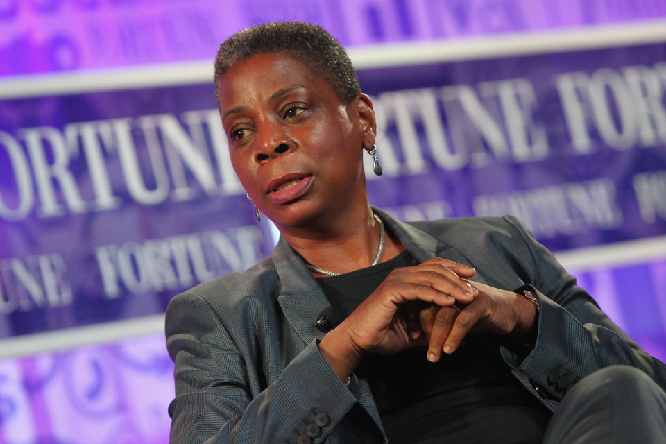 <p>2009 – URSULA BURNS – BUSINESS – First African-American woman CEO of a Fortune 500 company. — Chairman and CEO of Xerox Ursula Burns speaks onstage at the FORTUNE Most Powerful Women Summit on October 17, 2013 in Washington, DC. (Paul Morigi/Getty Images for FORTUNE) </p>