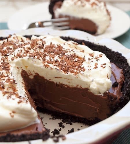 <strong>Get the <a href="http://www.onceuponachef.com/2011/06/chocolate-cream-pie-.html">Chocolate Cream Pie recipe from Once Upon a Chef</a></strong>