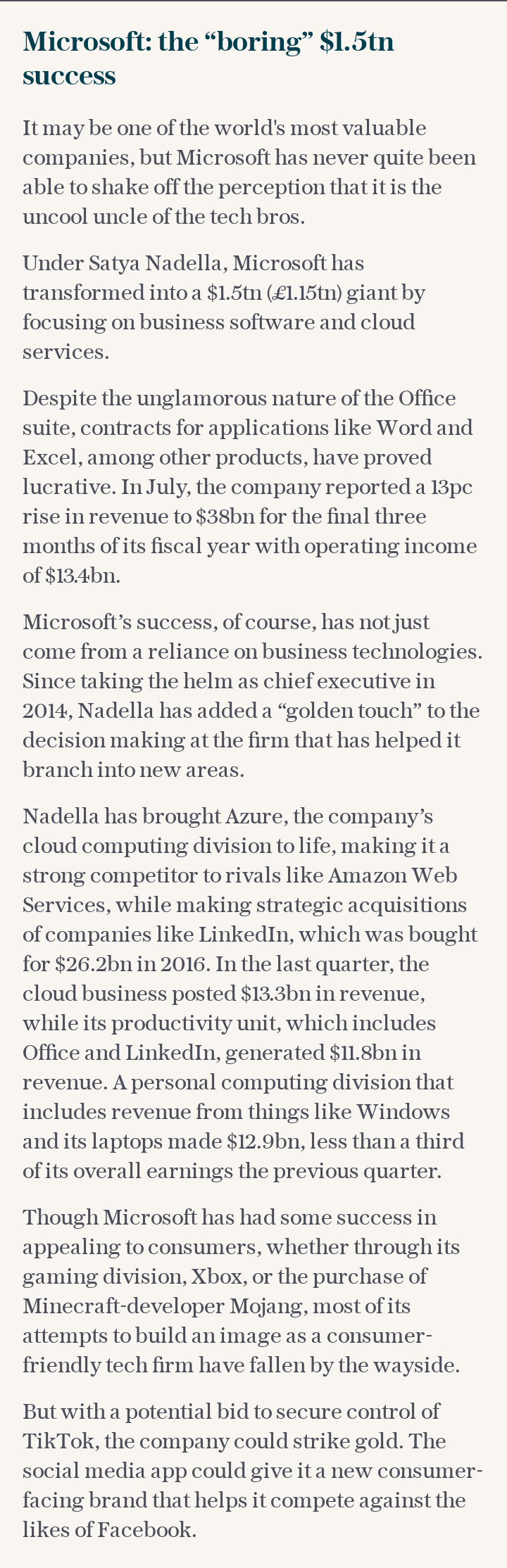 Microsoft: the “boring” $1.5tn success