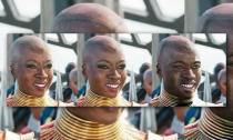 <p>Okoye is gonna look pretty damn good in 30 years. </p>