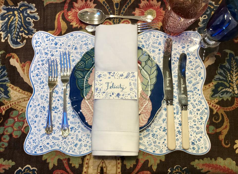 Paper Place Mats by Felicity Buchanan for Charmajesty