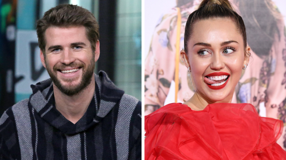 Miley Cyrus sent a rather dirty get well message to her husband Liam Hemsworth, as she attended the premiere of his new film in his place. Source: Getty