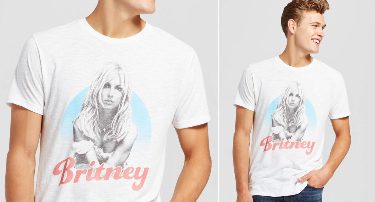 Britney Spears Target T-shirt for men popular on Twitter