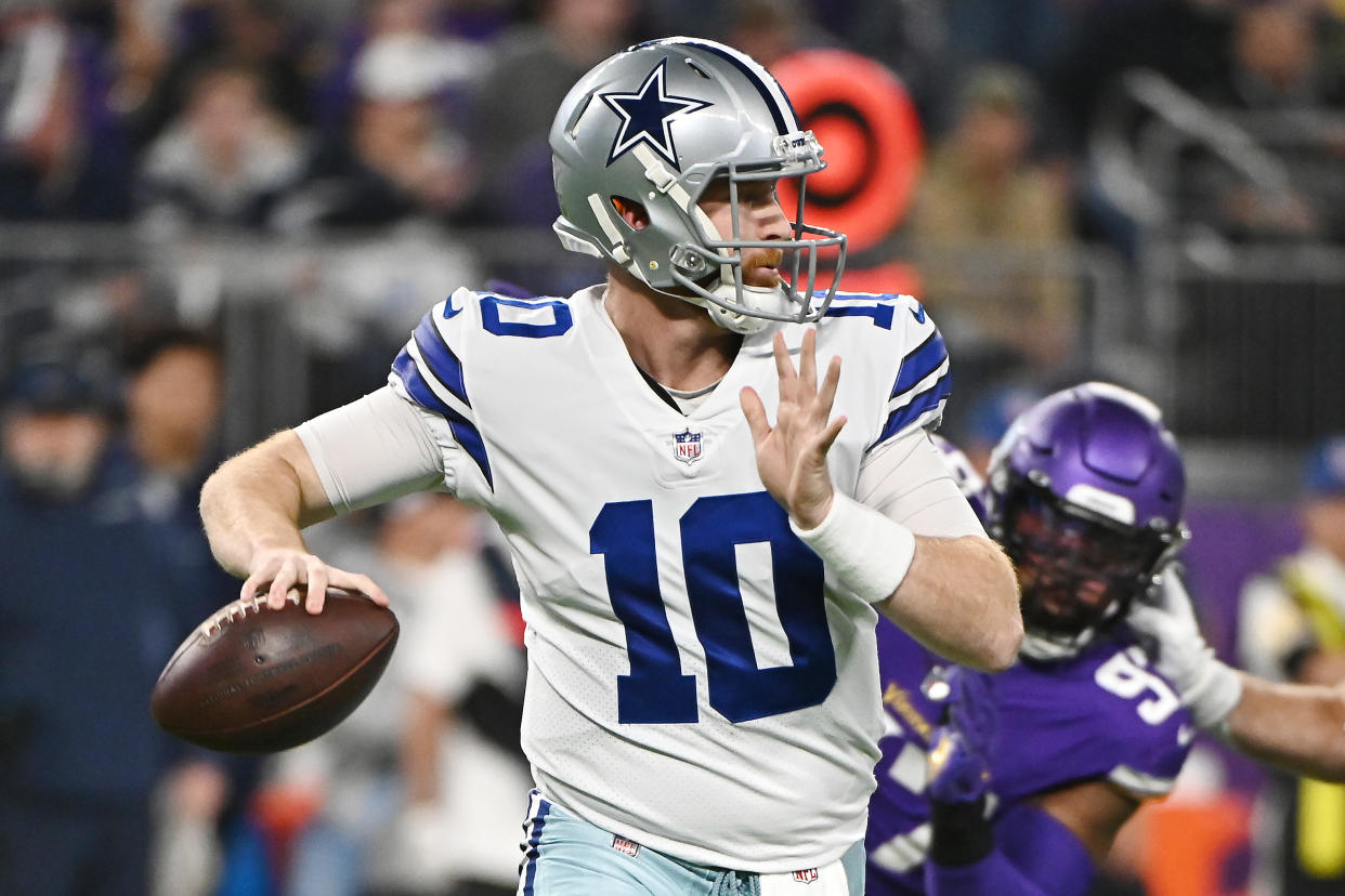 Cooper Rush had a big game in the Cowboys' win. (Photo by Stephen Maturen/Getty Images)