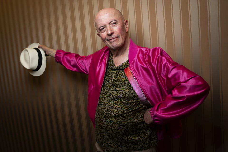 Director Jacques Audiard poses for portrait photographs for the film 'Emilia Perez', at the 77th international film festival, Cannes, southern France, Saturday, May 18, 2024. (Photo by Scott A Garfitt/Invision/AP)