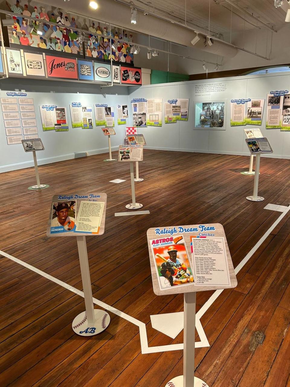 The City of Raleigh Museum’s baseball exhibit spotlights players in local lineups and those who were born near here and found fame elsewhere.