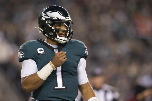 Philadelphia Eagles Jalen Hurts in action, walks off the field News  Photo - Getty Images