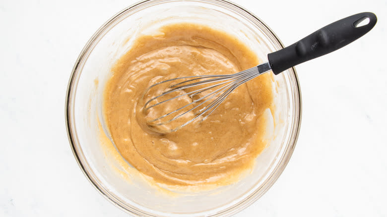 batter in mixing bowl