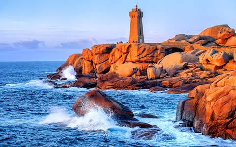 Investigate the dramatic Pink Granite Coast of Brittany - Credit: ©Boris Stroujko - stock.adobe.com