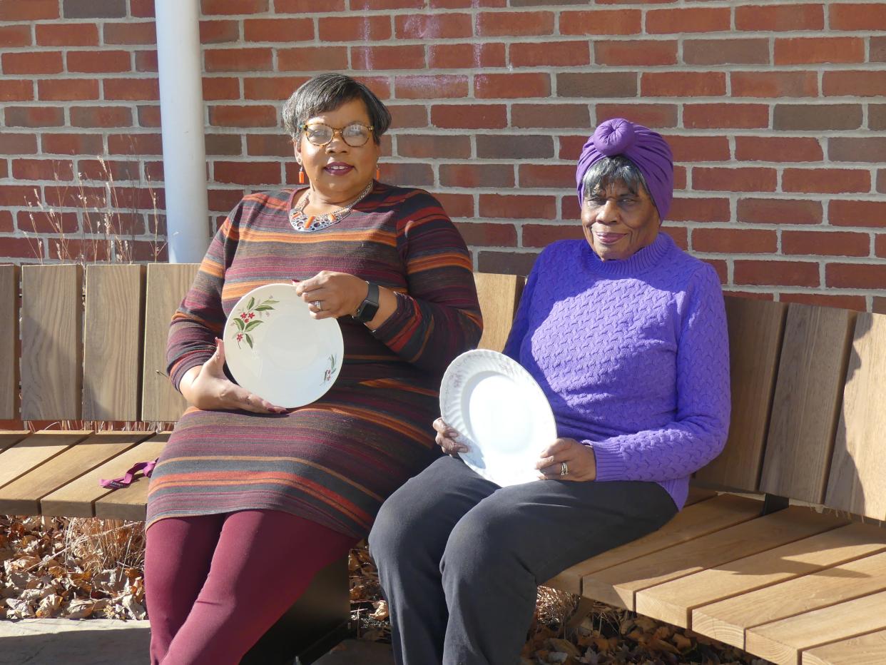 Mom and daughter Anne Wilson Robinson and Adrienne D'Souza use dishes that have been passed down through generations.