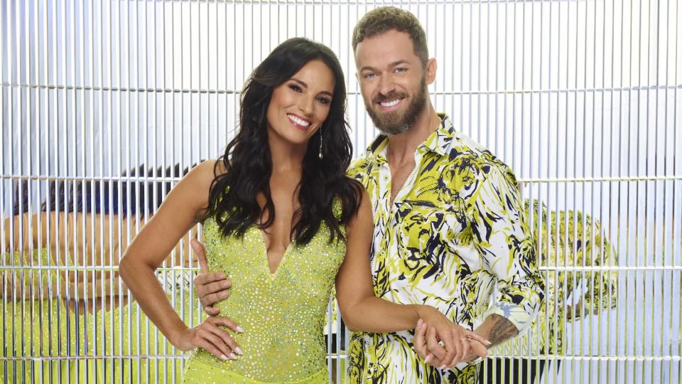 Heidi D’Amelio and Artem Chigvintsev pose in a promo image for Dancing with the Stars season 31