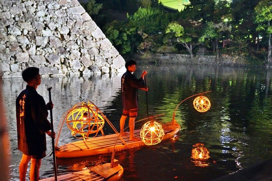 日本北九州｜小倉城竹燈祭