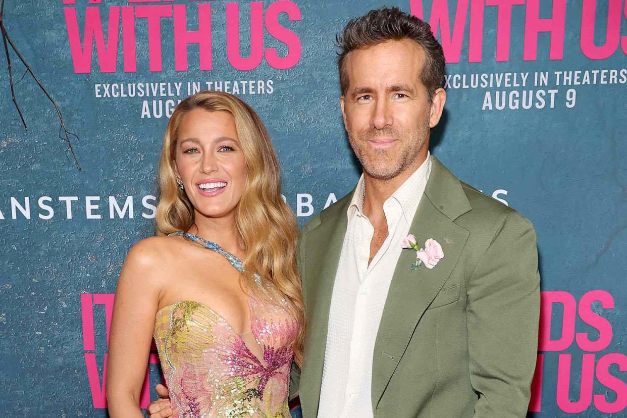 <p>Cindy Ord/Getty</p> Blake Lively and Ryan Reynolds on Aug. 6, 2024