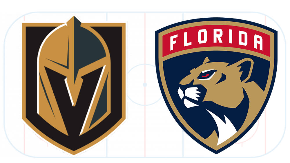  Golden Knights vs Panthers logo battle 