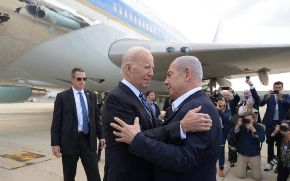 Mr Biden and Mr Netanyahu