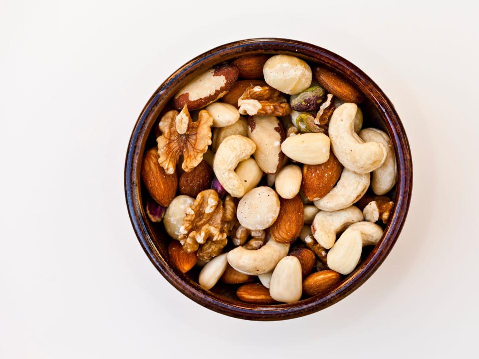 bowl of asssorted nuts