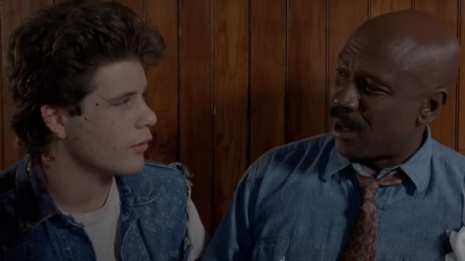 Sean Astin and Louis Gossett Jr. in Toy Soldiers