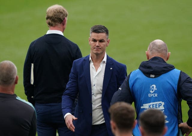 Leinster’s Johnny Sexton (centre) after the Heineken Champions Cup final