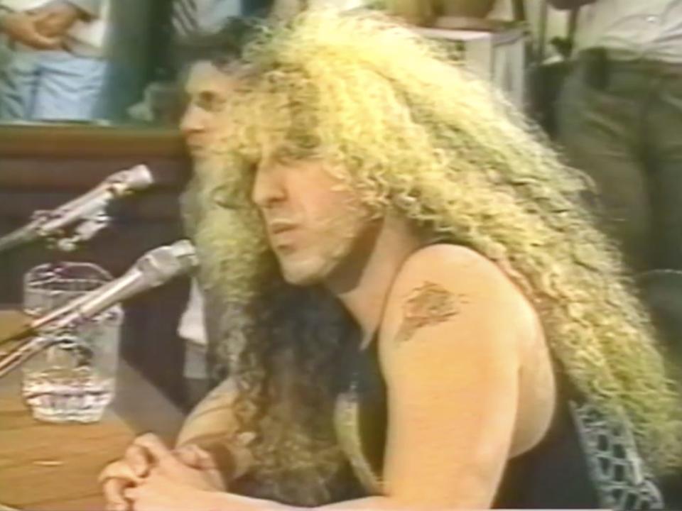 Dee Snider PMRC hearing