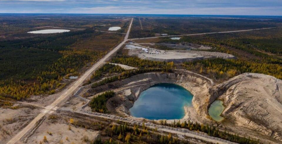 The former Pine Point mine site, located on the south shore of Great Slave Lake between Hay River and Fort Resolution, N.W.T.  (Osisko Metals - image credit)
