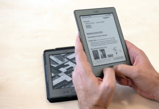 A Kindle e-reader. Prior to the introduction of Apple's iPad, online retail giant Amazon sold electronic versions of many new best sellers for $9.99