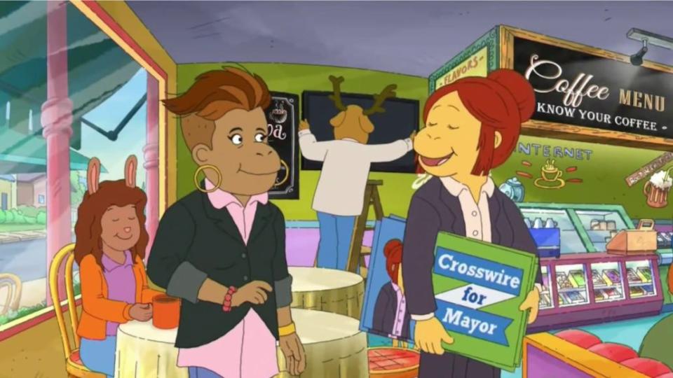 Francine and Muffy as adults on Arthur