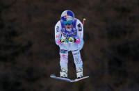 Skiing - Alpine Skiing World Cup - Women's Downhill - Cortina d'Ampezzo, Italy - January 19, 2018. Lindsey Vonn of the U.S. in action. REUTERS/Stefano Rellandini