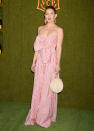 <p>Kate Hudson wore Johanna Ortiz to attend the Veuve Clicquot polo in LA.</p>