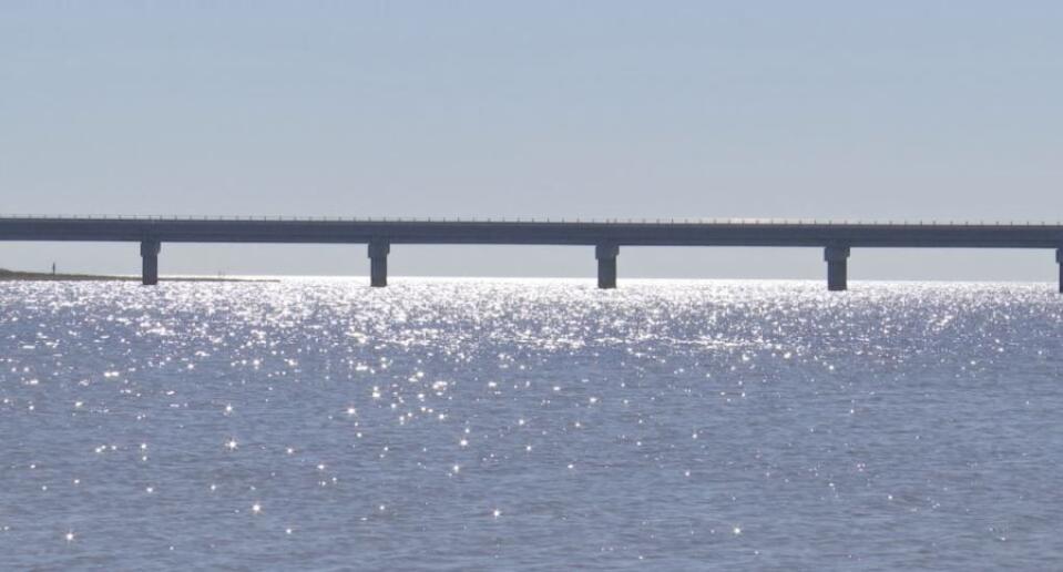 The jug handle bridge spans 2.5 miles bypassing an area of NC12 notorious for over wash.