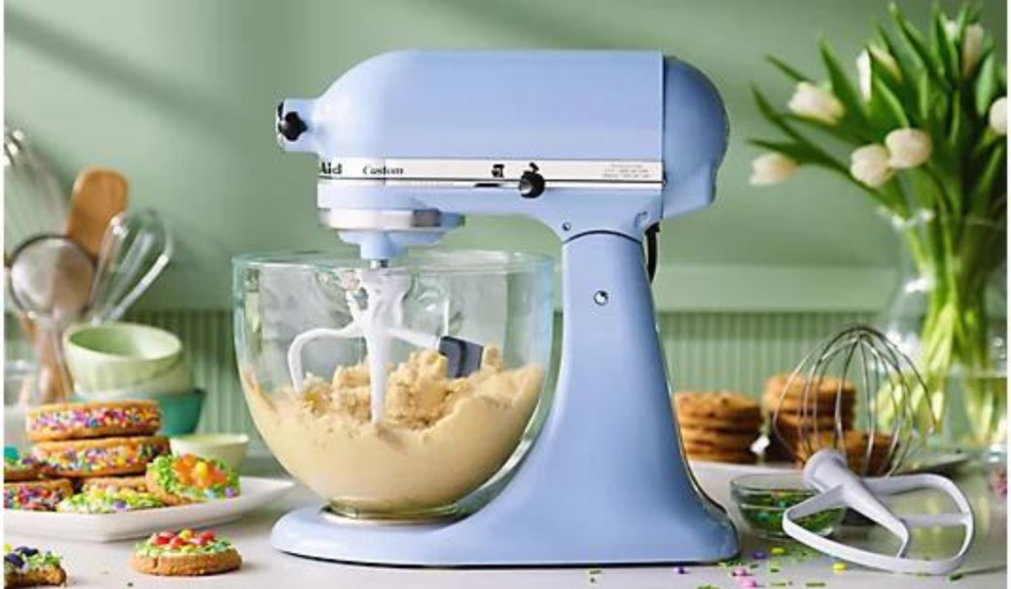 KitchenAid Pro 600 6-qt Bowl Lift Stand Mixer w/ Flex Edge Beater on QVC 