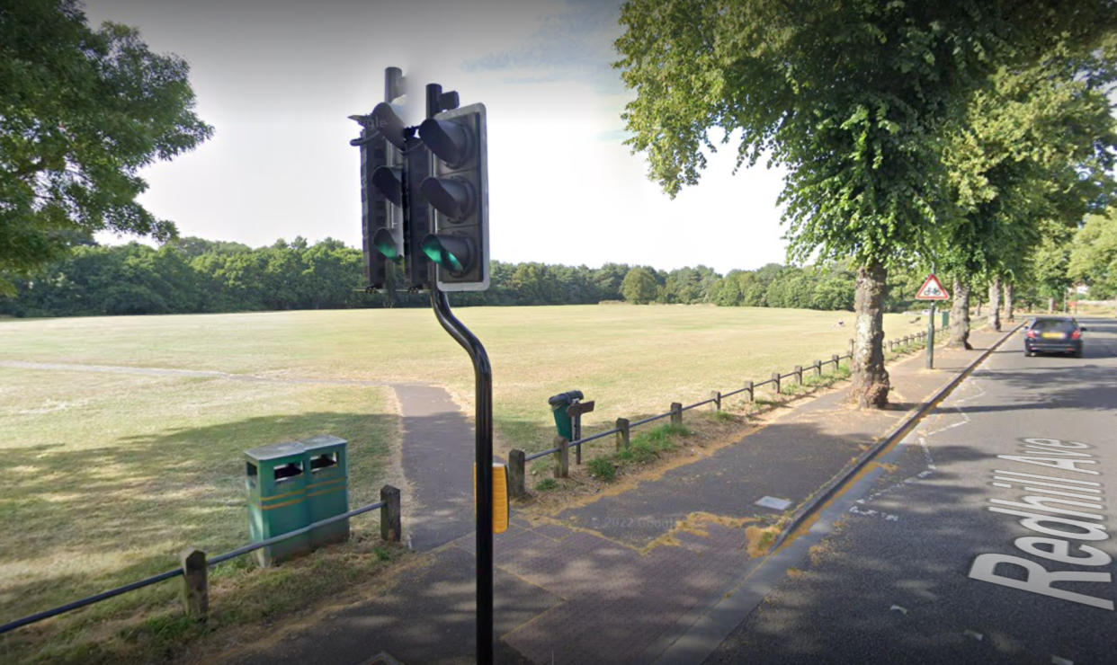 Two air ambulance helicopters were seen landing in Redhill Park following the incident. (Google)