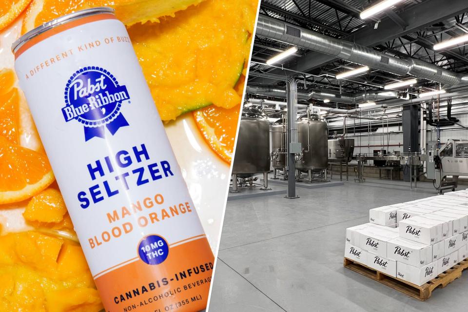 Pabst Blue Ribbon High Seltzer; their new cannabis-infused drinks facility